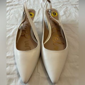 SAM EDELMAN kitten-heeled, pointed-toe sandals LIKE NEW